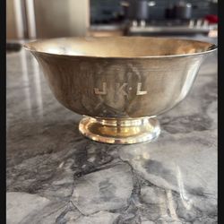 Sterling Silver Bowl 7 Inches Wide 4 Inches Tall