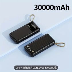 Potable Fast Phone Charger,30000 Amp,for Traveling OR Camping,s