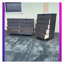 5 and 8 drawers dresser / Eight and five drawers dresser