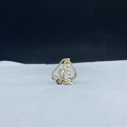 14k Solid Gold initial “A” ( letter ring )