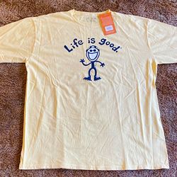 NEW!!! LIFE IS GOOD T-SHIRT/XL
