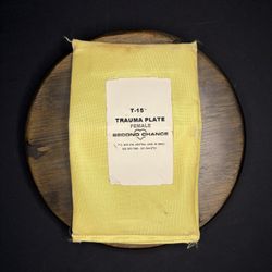 Second Chance T-15 Female Trauma Plate Size: 5"x 8" Titanium Ballistic Armor