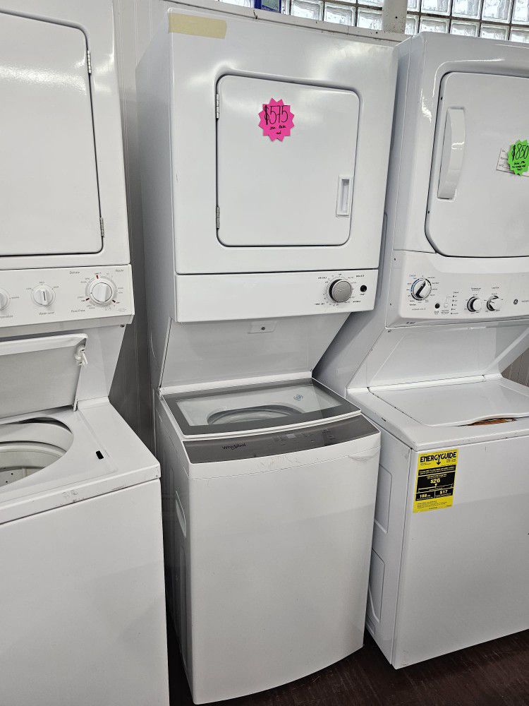 Whirlpool 24in Electric Laundry Center White Working Perfectly 4-months Warranty 