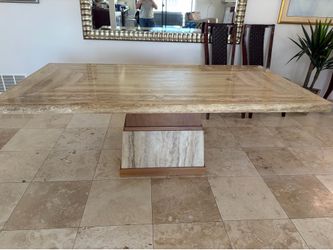 Granite square dining room table