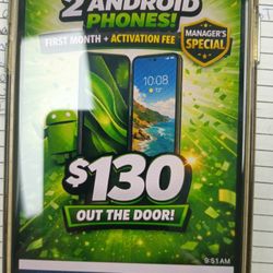 $130 2 Android Phones OTD CRICKET NILES