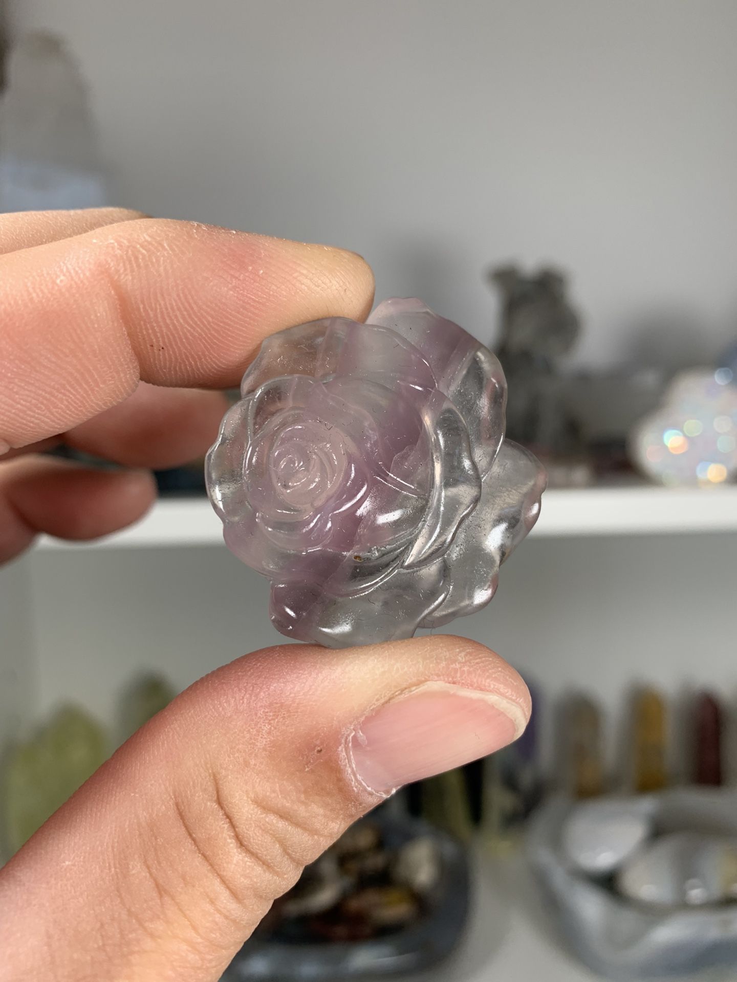 Fluorite Rose Healing Crystal 