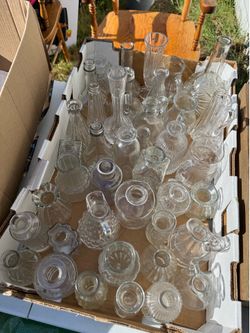 Miscellaneous glass bud vases