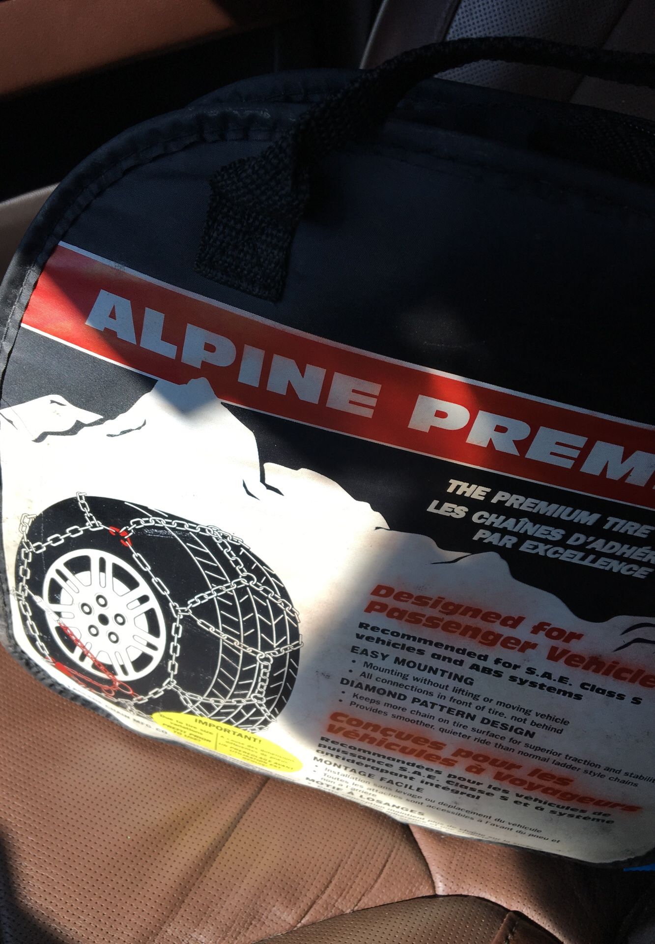 Alpine premier chain tires Give me a good offer