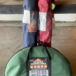 Camping Chairs And Table $20