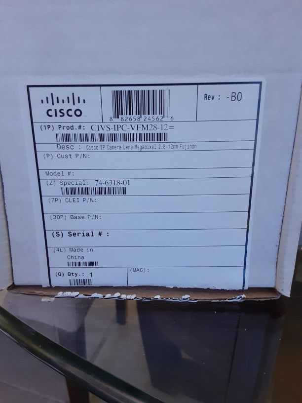 Cisco Fujinon Civs-ipc-vfm28-12 Lens 2.8-12mm