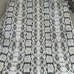 Large Snakeskin Target Backpack 