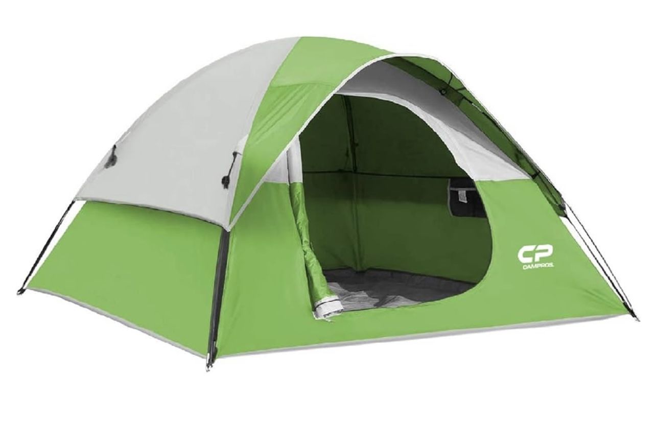 CAMPROS CP 3 Person Tent - Dome Tents for Camping, Waterproof Windproof Backpacking Tent, Easy Set up Small Lightweight Tents, for All Seasons Hiking