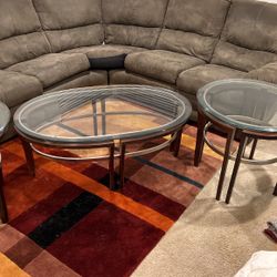 Coffee Table  With Two End Tables 