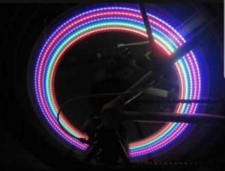 NEW LED color Light Up Valve Stem Caps Air Tire Wheel Covers Caps Pair