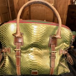 Dooney & Bourke Python Domed Satchel 