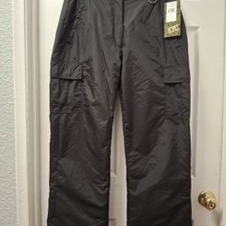 Snow Cargo Pants Ladies Size L Black