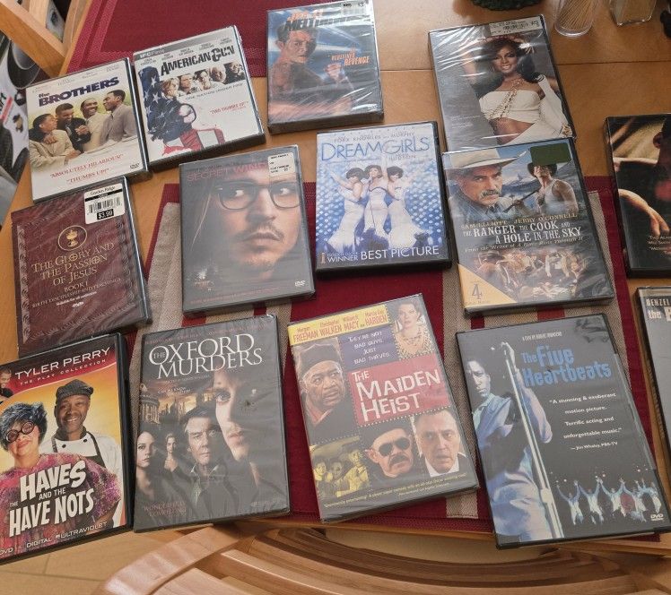 DVDs, All NEW & SEALED. Make Offer!