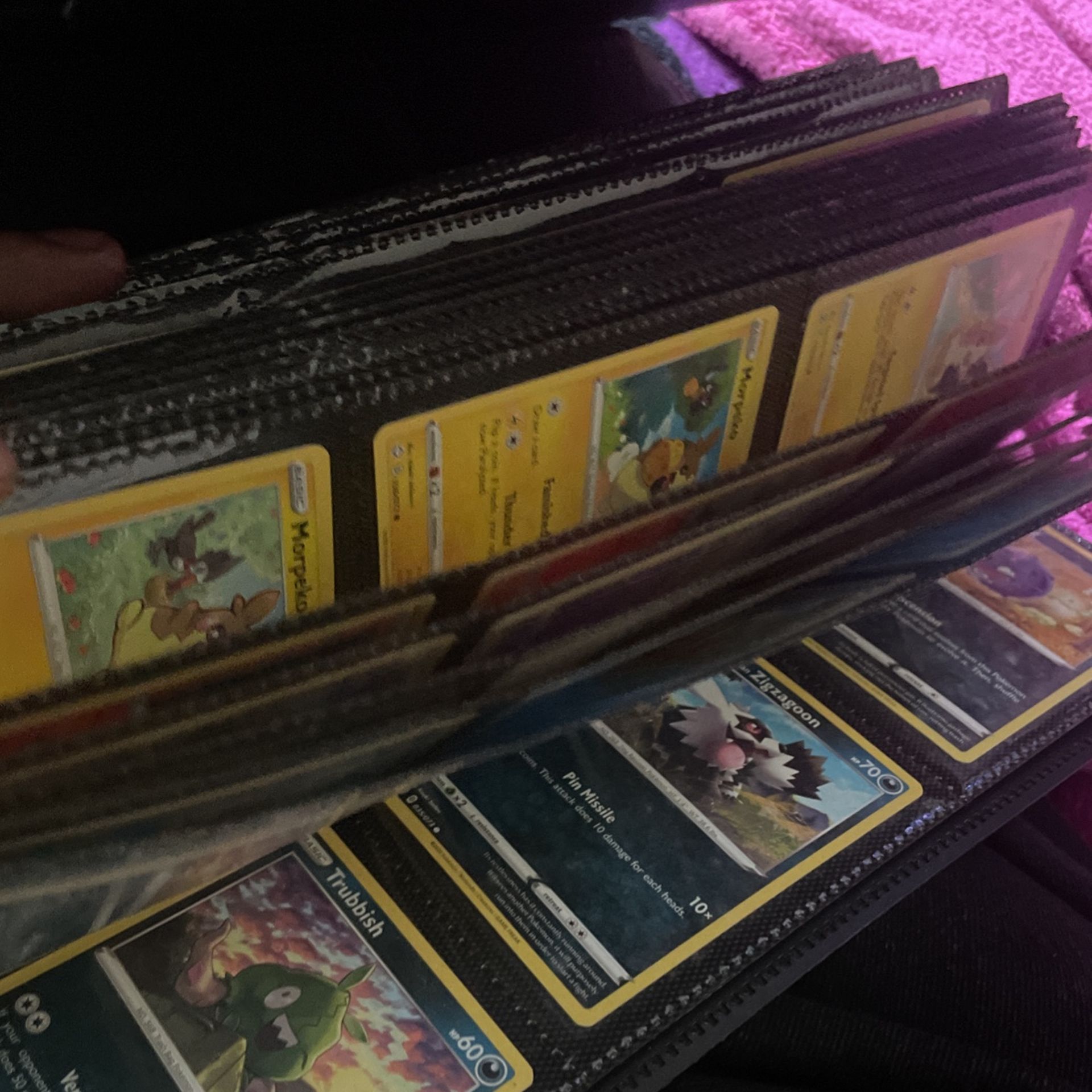 Pokemon cards and binder