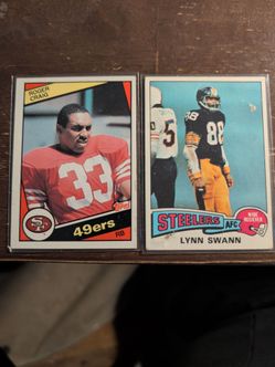 Lynn swan and Roger Craig rookie cards Topps