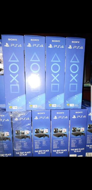 Photo PS4 SLIM 1TB (1000GB) 3 FREE GAMES 🎁 ⭐THE LAS OF US ⭐GOD OF WAR ⭐HORIZON BRAND NEW 🎁 FACTORY SEALED 🎁 NEVER OPENED 🎁 WARRANTY WITH SONY ⚙⏳💯👍