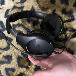 HyperX Wired Gaming Headset Boom Microphone Black & Green 3.5mm Jack