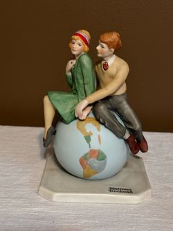 Norman Rockwell “FIRST LOVE” figurine 7”