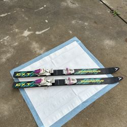 Vintage 1980s Salomon Skis Kids: Cross Terrain Dynastar CXT TE Quadrax 