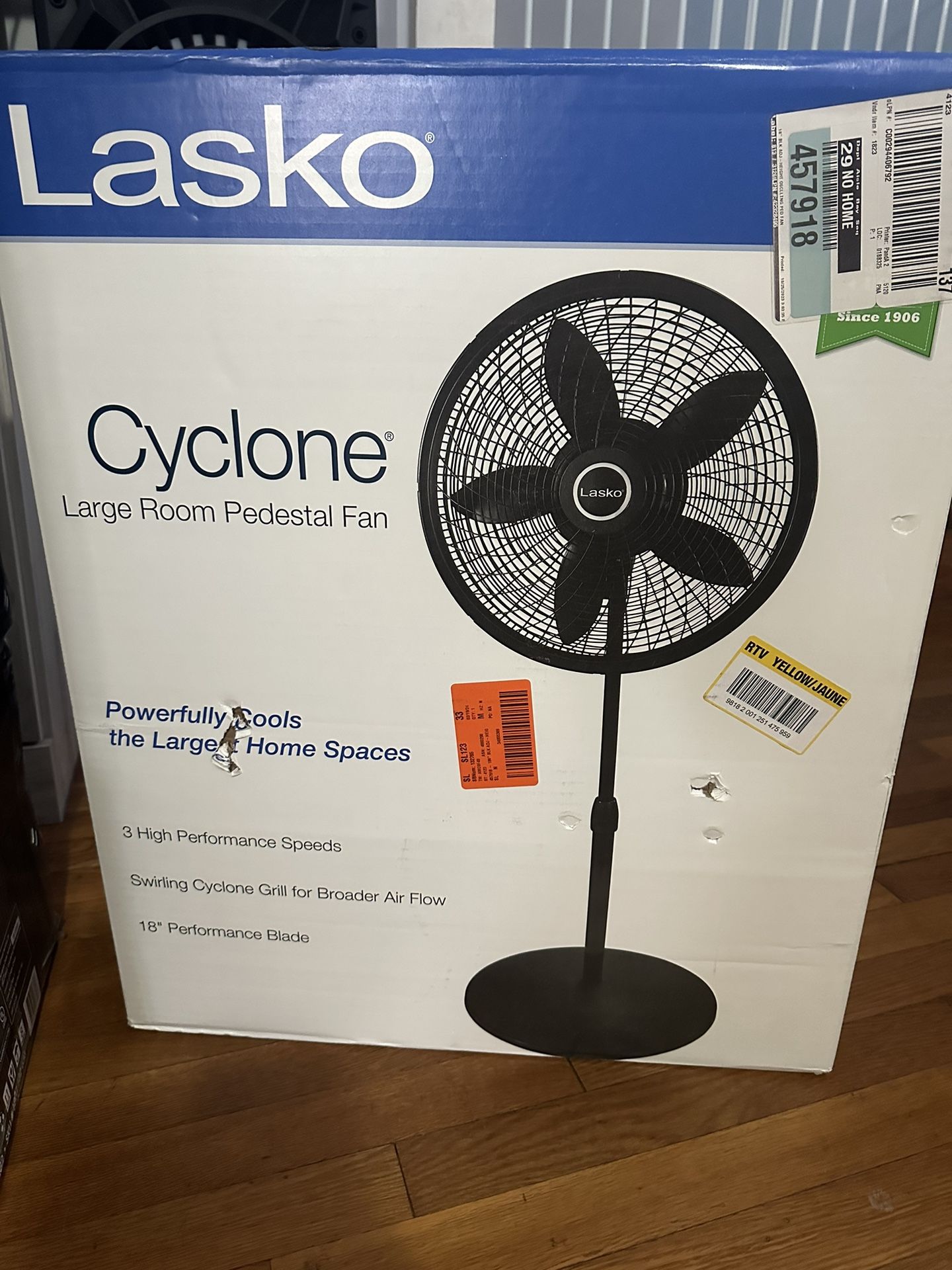 Cyclone Pedestal Fan