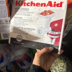New In Box - Kitchen Aid Meat Grinder Attachment 