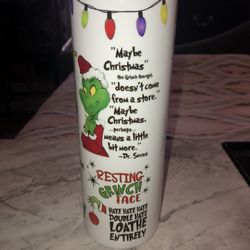 Grinch Christmas Tumbler Cup