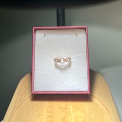 Gold Triple-loop Infinity ♾️ Ring with Diamond Accents
