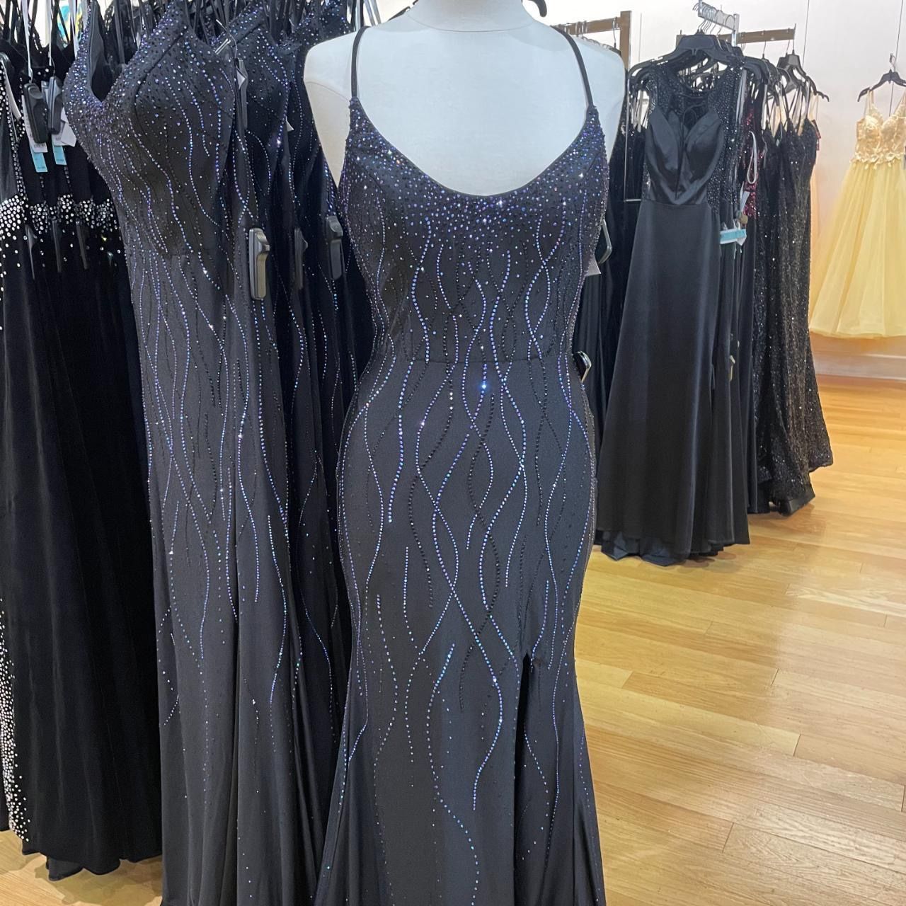 Black Sparkly Prom Dress 