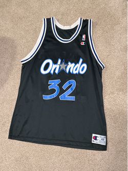 Champion Orlando Magic Shaquille O'Neal #32 NBA Jersey Black Size 48