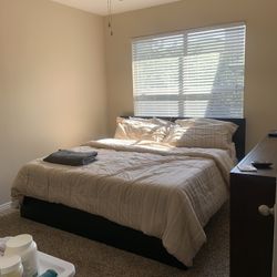 IKEA Black Brown Malm King Size Bedframe 