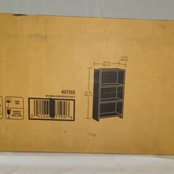 Mainstays Westley 3 Shelf Bookcase, Black Finish