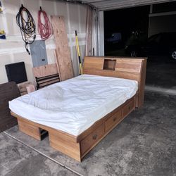 Queen Wood Bed Frame  