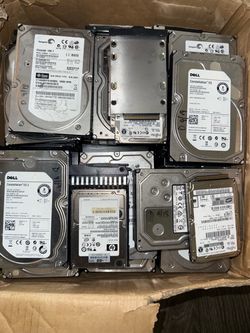 Lot of Enterprise Server Hard Drives - Dell, Seagate, HP (4 Boxes Bulk Deal)