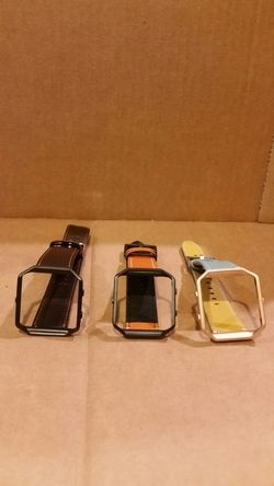 Fitbit blaze leather bands with frame($20 each).