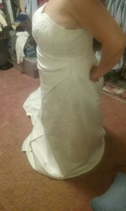 Wedding dress from David's Bridal Shop