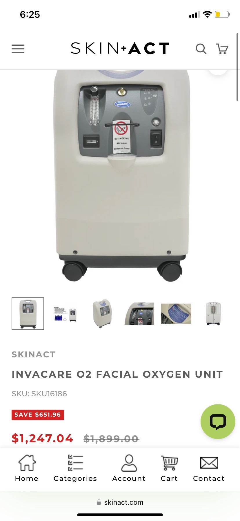INVACARE O2 FACIAL UNIT ‼️‼️ “USED “