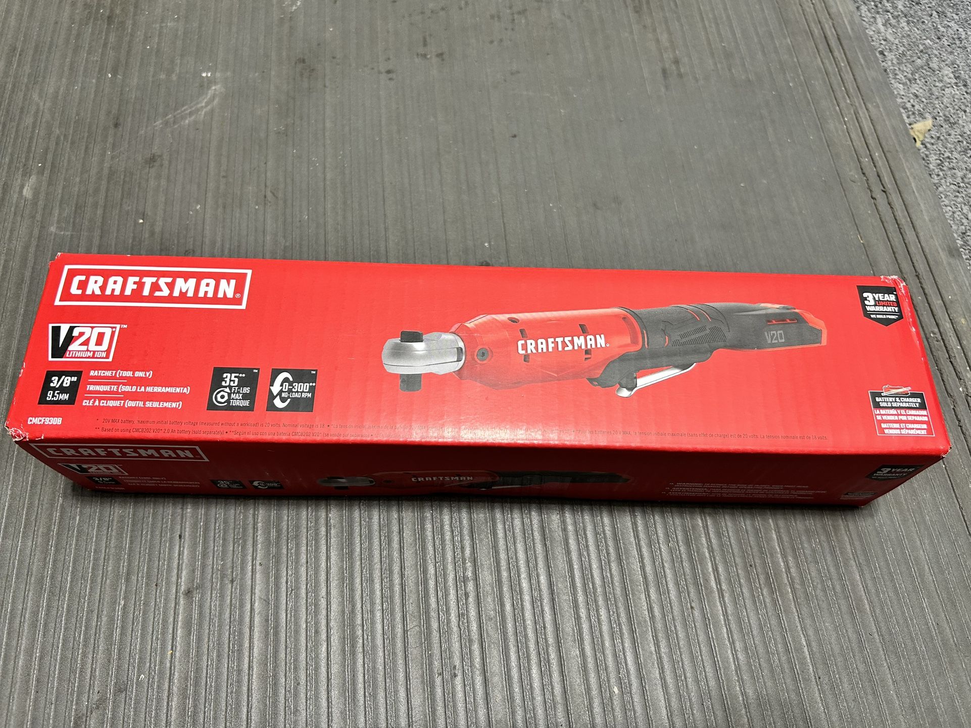 NEW Craftsman V20 3/8” Ratchet 20v
