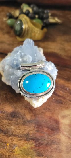 Silver Turquoise Pendant 