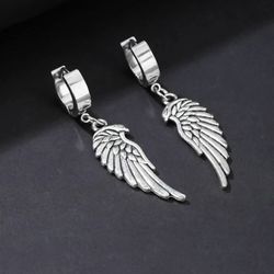 Aretes  magneticos en forma de alas de metal