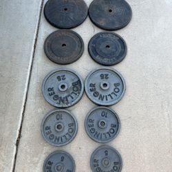 230lb 1in Standard Weight Plate Set 
