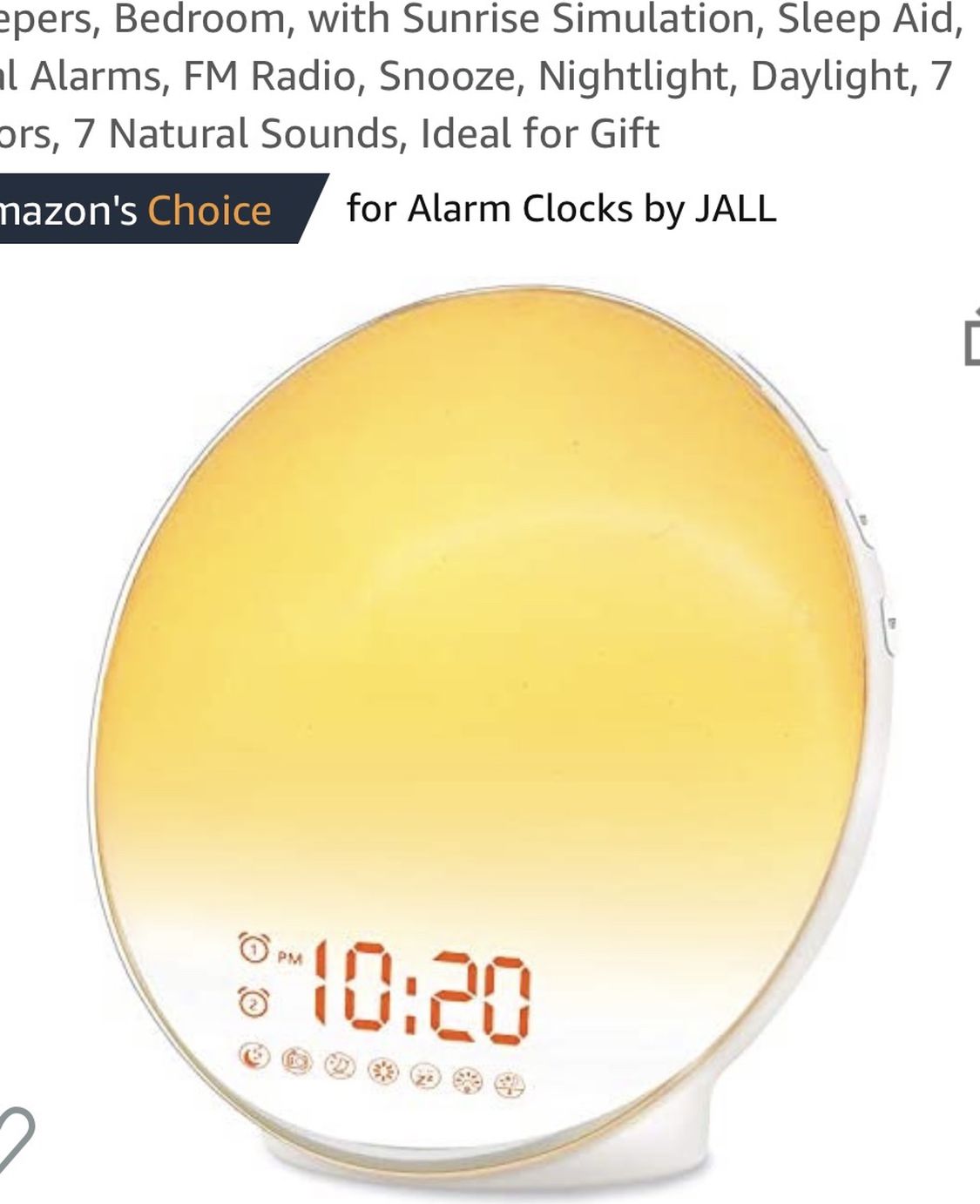 Sunlight Alarm Clock