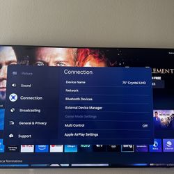 Samsung TV 75 Inch Crystal UHD