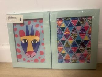 Double Picture Frame Set Mint Green