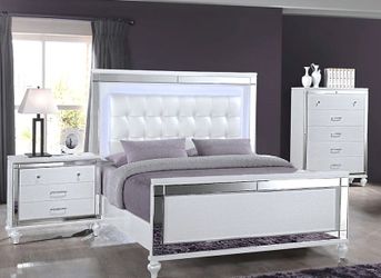 Valentino Silver Bedroom - Queen Size