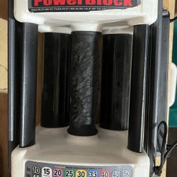 ADJUSTABLE 25lb. POWERBLOCKS $50