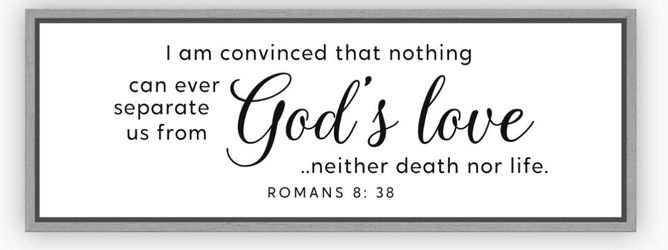 Beautiful Scripture Custom Frame 20x60